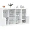 Image de vidaXL Buffets LED - Blanc