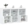Image de vidaXL Buffet lumineux LED - Blanc