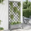 Image de vidaXL Jardinière avec Treillis