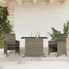 Image de vidaXL Ensemble de bistro 3 pcs - Gris