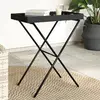 Image de vidaXL Table à plateau pliable - Noir
