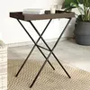 Image de vidaXL Table à plateau pliable - Marron