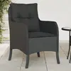 Image de vidaXL Chaises de jardin avec coussins lot de 2