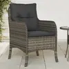 Image de vidaXL Chaises de jardin avec coussins