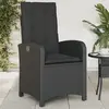Image de vidaXL Chaise inclinable en résine tressée
