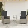 Image de VidaXL Chaises inclinables de jardin - Rotin