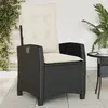 Image de vidaXL Chaise de jardin inclinable - Noir