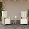 Image de vidaXL Chaises inclinables de jardin lot de 2