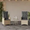 Image de VIDAXL Chaises inclinables jardin Lot de 2 - Résine tressée