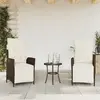 Image de vidaXL Chaises inclinables 2 pcs avec repose-pieds