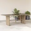 Image de vidaXL Table de jardin Beige