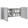 Image de VidaXL - Armoire à miroir LED sonoma 100x12x45 cm