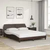 Image de vidaXL Cadre de lit Dover marron 160x200 cm similicuir
