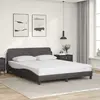 Image de vidaXL Cadre de lit Dover gris 160x200 cm similicuir