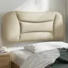 Image de vidaXL Coussin de tête de lit Hvar crème 90 cm tissu