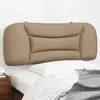 Image de vidaXL Coussin de tête de lit Hvar cappuccino 100 cm similicuir