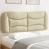Image de vidaXL Coussin de tête de lit Hvar crème 140 cm tissu