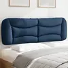 Image de vidaXL Coussin de tête de lit Hvar bleu 160 cm tissu