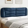 Image de vidaXL Coussin de tête de lit Hvar bleu 180 cm tissu