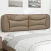 Image de vidaXL Coussin de tête de lit Hvar cappuccino 180 cm similicuir