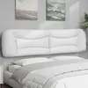 Image de vidaXL Coussin de tête de lit Hvar blanc 200 cm similicuir
