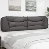 Image de vidaXL Coussin de tête de lit Hvar gris 200 cm similicuir