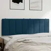 Image de vidaXL Coussin de tête de lit Hanko bleu 160 cm velours