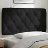 Image de vidaXL Coussin de tête de lit noir 100 cm velours