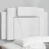 Image de vidaXL Coussin de tête de lit Viana blanc 80 cm similicuir
