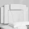 Image de vidaXL Coussin de tête de lit Viana blanc 90 cm similicuir