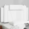 Image de vidaXL Coussin de tête de lit Viana blanc 100 cm similicuir
