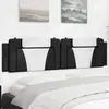 Image de vidaXL Coussin de tête de lit Viana noir et blanc 200 cm similicuir