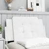 Image de vidaXL Coussin de tête de lit Zadar blanc 80 cm similicuir