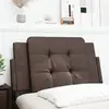 Image de vidaXL Coussin de tête de lit Zadar marron 80 cm similicuir