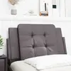 Image de vidaXL Coussin de tête de lit Zadar gris 80 cm similicuir