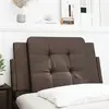Image de vidaXL Coussin de tête de lit Zadar marron 90 cm similicuir