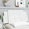 Image de vidaXL Coussin de tête de lit Zadar blanc 100 cm similicuir
