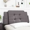 Image de vidaXL Coussin de tête de lit Zadar gris 100 cm similicuir