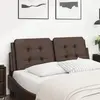 Image de vidaXL Coussin de tête de lit Zadar marron 120 cm similicuir