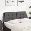Image de vidaXL Coussin de tête de lit Zadar gris 120 cm similicuir
