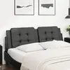 Image de vidaXL Coussin de tête de lit Zadar noir 160 cm similicuir