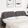 Image de vidaXL Coussin de tête de lit Zadar gris 200 cm similicuir