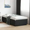 Image de vidaXL Cadre de lit avec LED sans matelas noir 90x200 cm