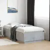 Image de vidaXL Cadre de lit sans matelas gris béton 90x190 cm