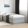 Image de vidaXL Cadre de lit sans matelas sonoma gris 90x190 cm