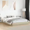 Image de vidaXL Cadre de lit sans matelas chêne sonoma 140x200 cm