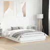 Image de vidaXL Cadre de lit sans matelas blanc 140x190 cm