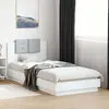 Image de vidaXL Cadre de lit sans matelas blanc 90x200 cm