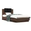 Image de vidaXL Cadre de lit sans matelas chêne marron 90x190 cm