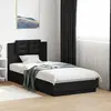 Image de vidaXL Cadre de lit sans matelas noir 75x190 cm